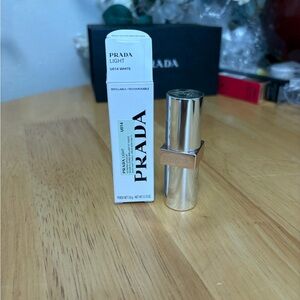 Prada Glowing Lip Color in U014 White full Sz 0.13oz, BNIB, AUTHENTIC, $50retail